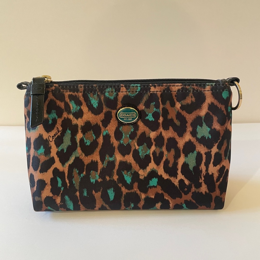 Coach Leopard Print makeup bag